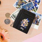 Portafoglio portatile in vera pelle personalizzato per ragazze cheerleader con nome e 8 portacarte Regalo per il giorno del gioco di compleanno per ragazze