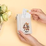 Portafoglio portatile in vera pelle personalizzato per ragazze cheerleader con nome e 8 portacarte Regalo per il giorno del gioco di compleanno per ragazze