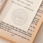 Libro Personalizado Crece Flores Sello en Relieve con Nombre y Título Regalo de Cumpleaños para Club de Lectores de Libros