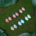 Boucles d'oreilles football pailleté personnalisé avec numéro Game Day Football Birthday Gift for Football Lovers Mom