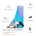 Toalla deportiva personalizada con diseño de chica deportiva súper absorbente portátil con nombre para gimnasio regalo para amantes del deporte