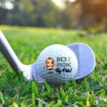 Personalised Cartoon Character Best Mom Dad Soft Rubber Golf Balls with 1-8 Kid's Names Birthday Course Support Gift for Golf Player