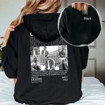 Personalized Black and White 1-10 Photo Collage T-shirt Sweatshirt Hoodie with Initials Valentine's Day Anniversary Gift for Couple