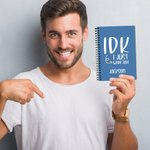 Personalisierte I Just Work Here Name A5 Spiral Notebook mit 120 linierten Seiten Geburtstag Wertschätzung Geschenk für Familie Freunde