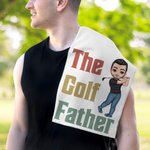 Serviette gaufrée personnalisée avec titre et crochet Cadeau d'anniversaire pour les amateurs de golf