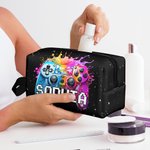 Personalisierte tragbare bunte Spiel-Controller-Muster Kulturtasche mit Griff Reisezubehör Geburtstagsgeschenk für Spiele-Liebhaber