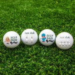 Personalised Cartoon Character Best Mom Dad Soft Rubber Golf Balls with 1-8 Kid's Names Birthday Course Support Gift for Golf Player