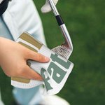 Serviette gaufrée personnalisée avec titre et crochet Cadeau d'anniversaire pour les amateurs de golf