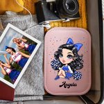 Personalisierte Cheerleading Mädchen Leder-Schmuck-Box mit Namen und LED dreifarbig einstellbar Make-up-Spiegel Game Day Geburtstagsgeschenk für Mädchen