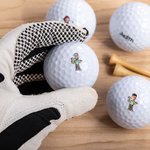 Personalized Funny Cartoon Avatar Golf Ball with Face Photo and Name Party Club Favor Souvenir Birthday Gift for Golf Enthusiasts Sport Lovers