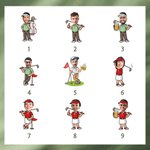 Personalized Funny Cartoon Avatar Golf Ball with Face Photo and Name Party Club Favor Souvenir Birthday Gift for Golf Enthusiasts Sport Lovers