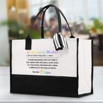 Henkilökohtainen värillinen ero Maker Määritelmä Suuri kangas Kangas Kangaskassi nimi syntymäpäivä arvostus lahja johtajat työtoverit naiset