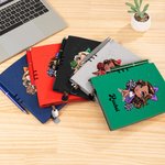 Gepersonaliseerd Cartoon Cheerleader Girl Lederen A5 gelinieerd dagboek Notebook Pen Set met naam Verjaardag Game Day Office Gift voor vrouwen meisjes