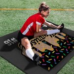 Personalized Baseball Ice Cream Dripping Soft Fleece Throw Blanket with Name and Number Home Decor Game Day Birthday Gift for Baseball Lovers