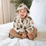 Albornoz con capucha para bebé con nombre bordado Suave para uso diario Baby Shower Regalo de cumpleaños para bebé niño pequeño