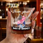 Personalisierte Umarmung Cartoon-Charaktere 10oz Whiskey Glas mit Namen Jahrestag Valentinstag Geschenk für Ehepaar