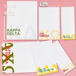 Personalisiertes Buntes Notizbuch  mit Griechischen Buchstaben Graduierung Schule Büro Schreibwaren Sorority Geschenk | Callie × Affinity Licensing