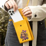 Personalisierte Mode Cheerleading Mädchen PU Leder Telefon Brieftasche Crossbody Tasche mit Namen Portable Travel Essentials Geburtstag Geschenk für sie