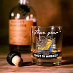 Personalisierte Umarmung Cartoon-Charaktere 10oz Whiskey Glas mit Namen Jahrestag Valentinstag Geschenk für Ehepaar