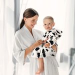 Albornoz con capucha para bebé con nombre bordado Suave para uso diario Baby Shower Regalo de cumpleaños para bebé niño pequeño