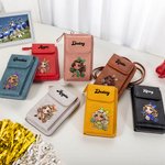 Personalisierte Mode Cheerleading Mädchen PU Leder Telefon Brieftasche Crossbody Tasche mit Namen Portable Travel Essentials Geburtstag Geschenk für sie