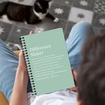 Personalized Difference Maker Definition Name A5 Spiral Notebook with 120 Lined Pages Birthday Appreciation Gift for Leaders Coworkers