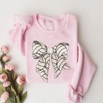 Personalizado Béisbol Baloncesto Fútbol Lazo Crewneck Camiseta Sudadera con Nombre y Número Cumpleaños Animar Accesorios Regalo para Mamá Amante del Deporte