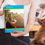 Diario fotográfico personalizado con rayas Diseño A5 Cuaderno de espiral rayado Diario de viaje Vuelta al cole Regalo para la familia Amigos