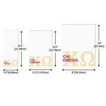 Personalisiertes Buntes Notizbuch  mit Griechischen Buchstaben Graduierung Schule Büro Schreibwaren Sorority Geschenk | Callie × Affinity Licensing