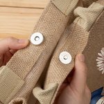 Personalisierte Cartoon Graduate Charakter Geburt Blume große Jute Tragetasche mit Namen Graduierung Geburtstag Geschenk für Frauen Absolventen