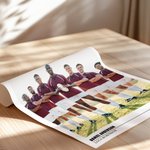 Henkilökohtainen Jalkapallon aika 1-4 Valokuvat Maalaus Juliste Tekstillä Pelipäivä Syntymäpäivälahja Jalkapalloilijoille