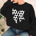 Personalizado Béisbol Baloncesto Fútbol Lazo Crewneck Camiseta Sudadera con Nombre y Número Cumpleaños Animar Accesorios Regalo para Mamá Amante del Deporte