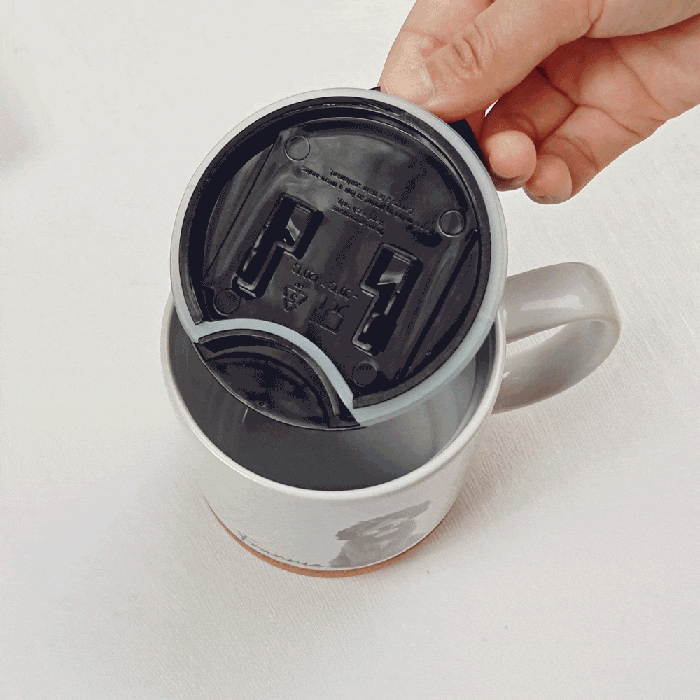 Taza de Cerámica con Tapa y Base de Madera Personalizada Retrato de Perro y Gato 13oz Regalo de Simpatía para los Amantes de las Mascotas en Memoria de su Pérdida