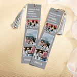 Set de 5 marcapáginas personalizados con foto multicolor y borla Regalo de cumpleaños conmemorativo para los amantes de los libros Bookworm