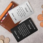 Personalised So Grateful For Wallet Card with Name and Text Birthday Appreciation Gift for Family Friend Teacher
