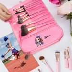 Personalisierte Mode Cheerleading Mädchen wasserdicht faltbar Make-up Pinsel Aufbewahrungstasche mit Namen Reisen Essentials Geburtstag Geschenk für Frauen
