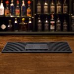 Personalisierte Rutschfeste Barmatte mit  „WELCOME“ Text Getränk Untersetzer Haus Bar Deko Geburtstagsgeschenk für Barkeeper Cocktail-Liebhaber