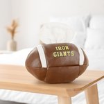 Personalisierte American Football PU-Leder Taschentuch Box Abdeckung mit Logo Nummer Haus Tisch Deko Geburtstag Team Geschenk für Sportliebhaber