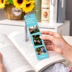 Set de 5 marcapáginas personalizados con foto multicolor y borla Regalo de cumpleaños conmemorativo para los amantes de los libros Bookworm