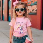 Personalizado Vehículos de Construcción Fantasía Unicornio Número Patrón 100% Algodón con Nombre Baby Shower Regalo para Bebé Niño Niña