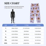 Photo de coeur personnalisée Multicolore Portrait Nom Pantalon de pyjama long avec cordon de serrage Cadeau d'anniversaire d'amitié pour les amis
