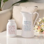 Personalizzato Nuvola di parole Nome Anno Iniziale Vaso di fiori in ceramica Decorazione per interni esterni Compleanno San Valentino Anniversario Regalo per la coppia