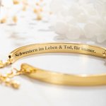 Personalisiertes Unendlichkeit Herz Armband mit Namen Gravur und Karte Valentinstag Jahrestag Muttertag Geschenk für Damen