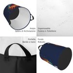 Cestino portabiancherie impermeabile con maniglia design palla sportivi personalizzato con numero e nome regalo di compleanno per amanti dello sport