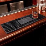 Personalisierte Rutschfeste Barmatte mit  „WELCOME“ Text Getränk Untersetzer Haus Bar Deko Geburtstagsgeschenk für Barkeeper Cocktail-Liebhaber
