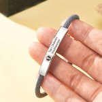 Personalisiertes Star of Life Notfall Medizin-ID Armband mit Text Namensschild Verstellbares Paracord Armband Erste Hilfe Geschenk für Damen Herren