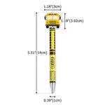 Personalizado Glitter School Bus Bolígrafo con Nombre Apreciación Cumpleaños Día de los Maestros Regalo para Profesor Conductor de Autobús