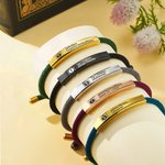 Personalisiertes Star of Life Notfall Medizin-ID Armband mit Text Namensschild Verstellbares Paracord Armband Erste Hilfe Geschenk für Damen Herren