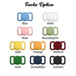 Personalisierte Silikon AirTag Schutzhülle mit Namen Gravur Porträt oder Pfote Hundehalsband Zubehör Geschenk für Haustier Hundeliebhaber