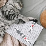 Personalised Cat Shaped Magnetic Bookmark Clip with Name Reading Stationery Supplies Birthday Gift for Bookworms Cat Lovers